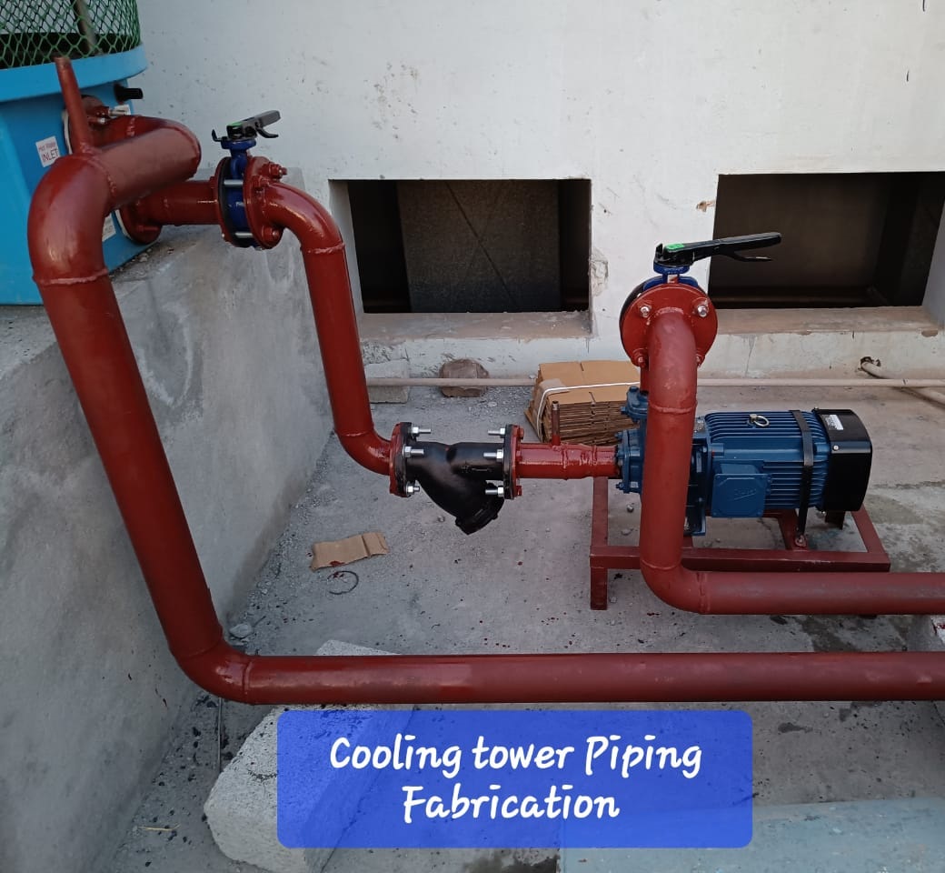 Cooling Tower Pipeing & Pumps Installation